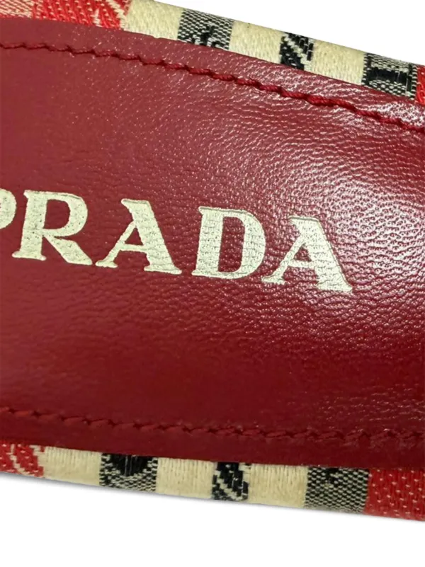 Prada Pre-Owned パターン ミュール | レッド | FARFETCH JP