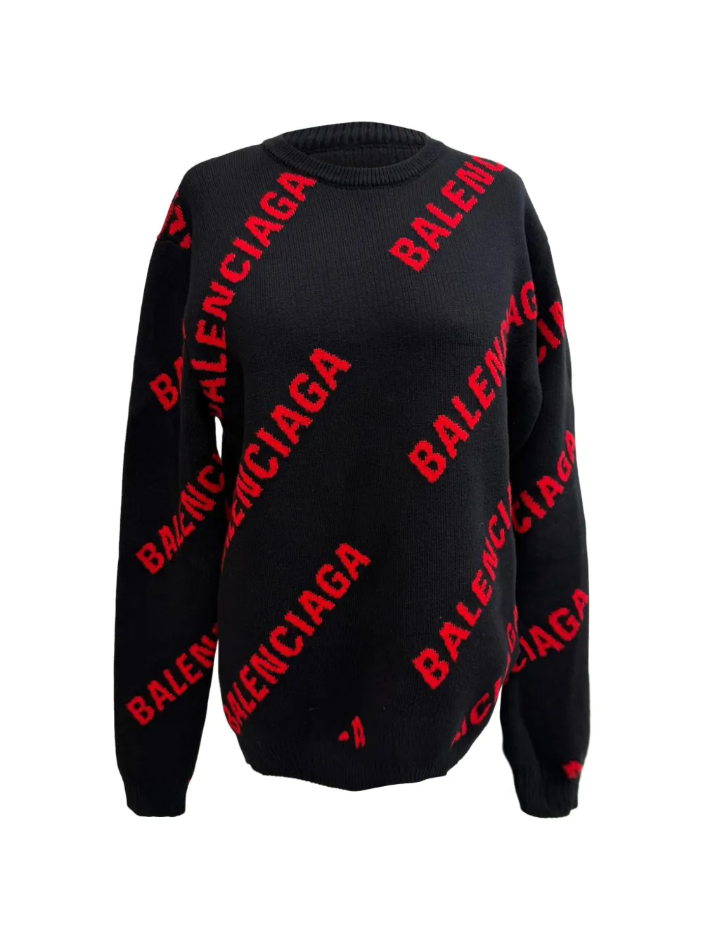 Balenciaga Pre-Owned Allover Logo sweater - Nero