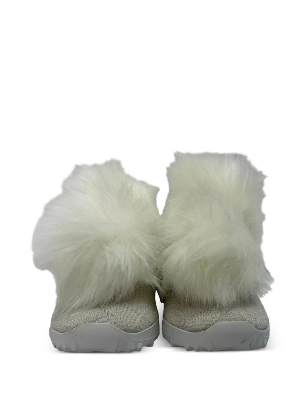 Jimmy Choo Pre-Owned Norway pom-pom sneakers - Bianco