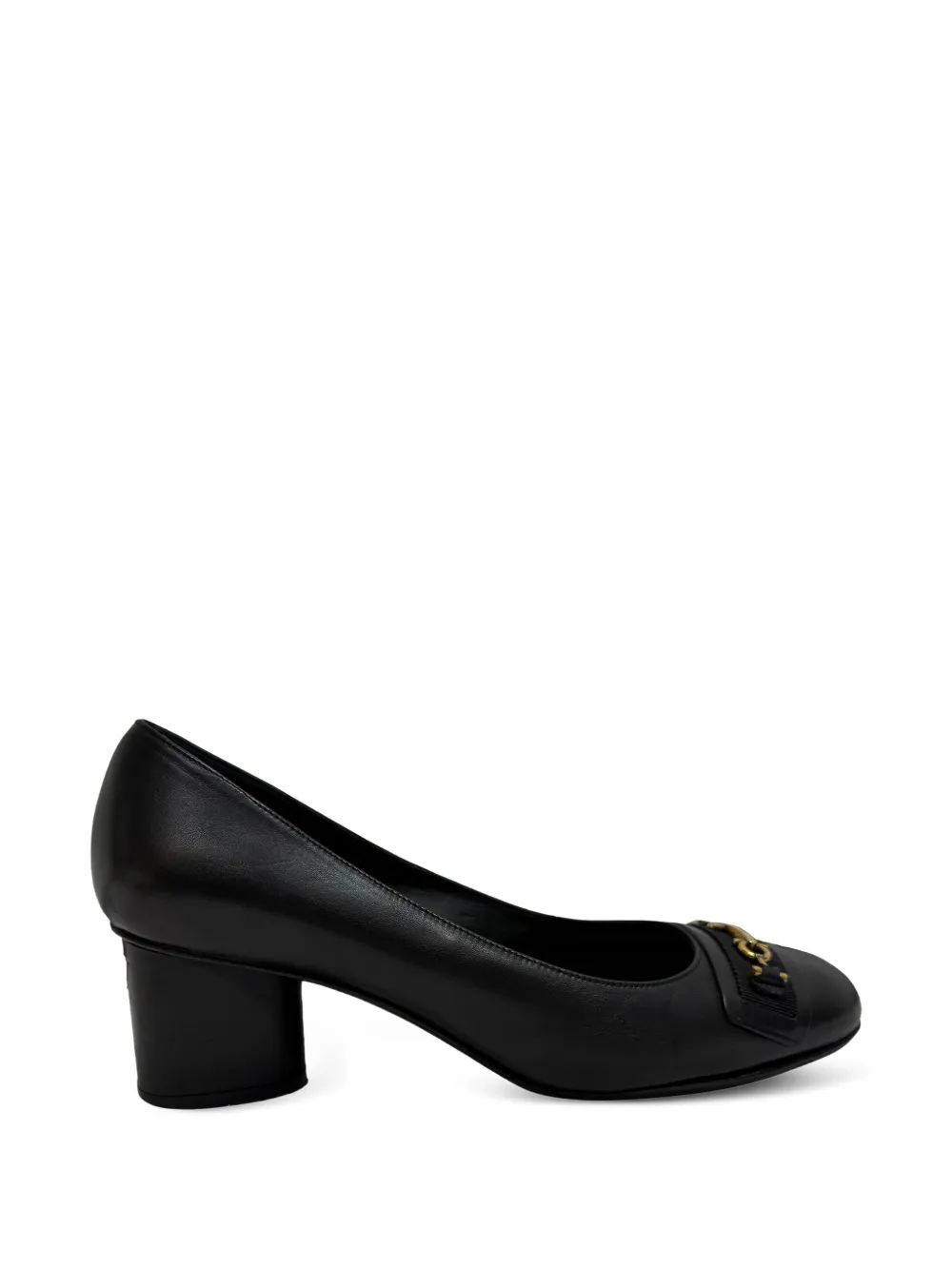 Ferragamo Pre-Owned Gancini buckle Avery pumps - Nero