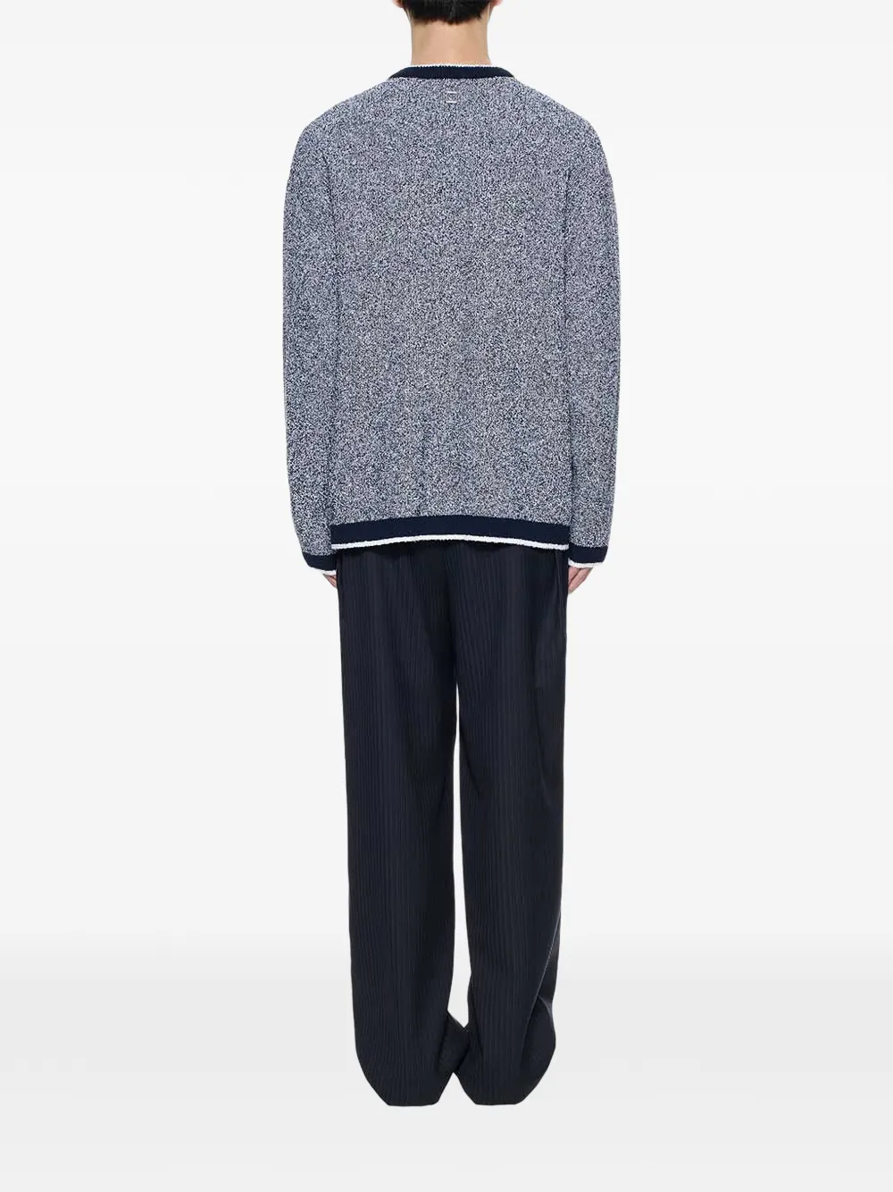 Wooyoungmi Vest met geborduurd logo Blauw