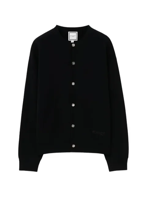 Wooyoungmi logo-embroidered button-fastening cardigan