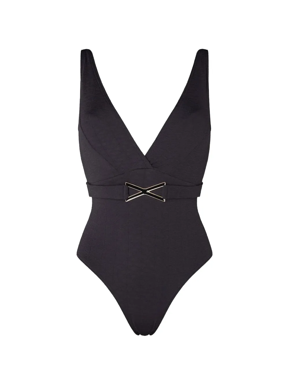 KIÓHNE Elianne jacquard swimsuit - Nero