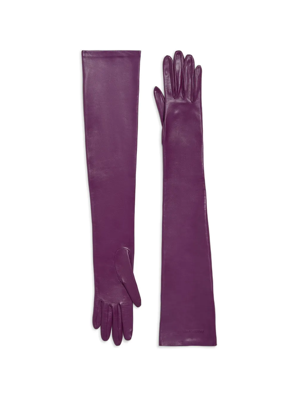 Balenciaga long leather gloves - Viola