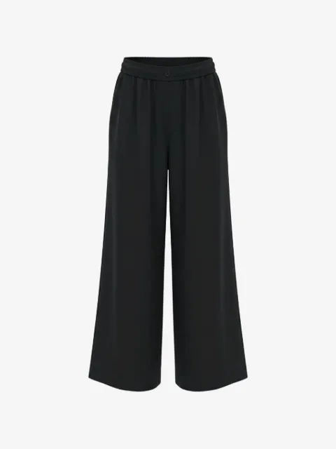 Black Label pleated palazzo pants