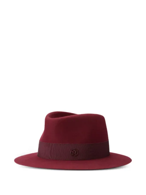 Maison Michel sombrero fedora André con detalle del logo