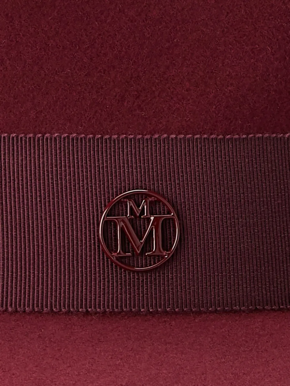 Maison Michel André fedora hoed met logodetail Rood