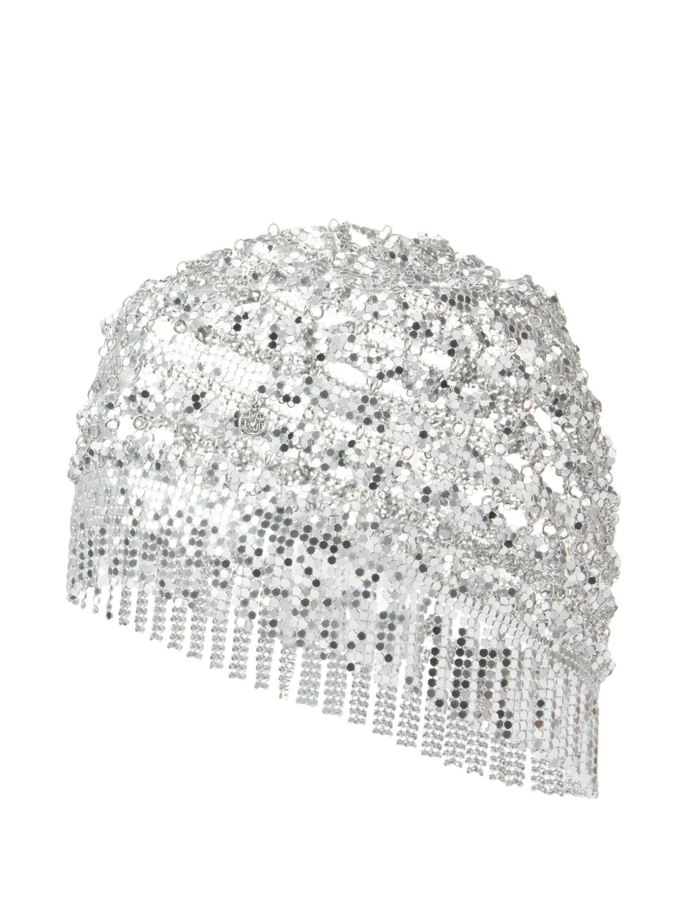 Maison Michel Berretto Lorely con frange - Argento