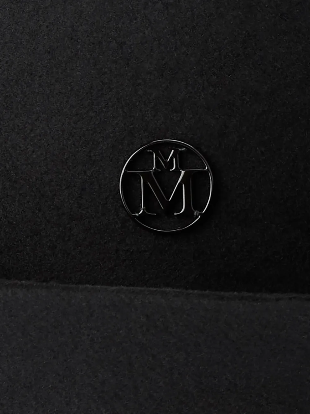 Maison Michel Tim hoed met strikdetail Zwart