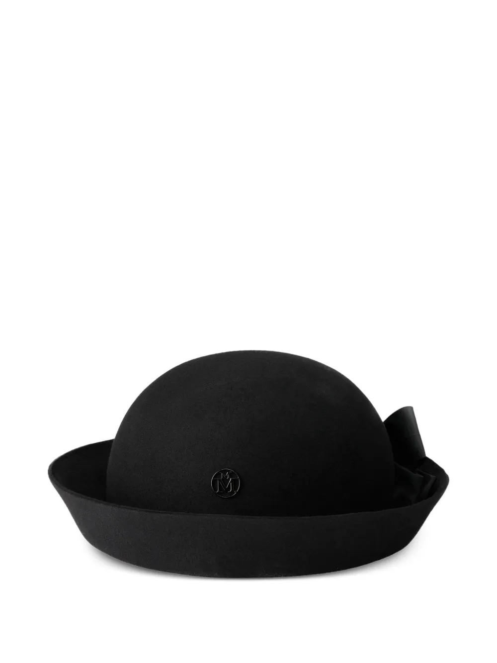 Maison Michel chapeau Tim à détail de nœud - Noir