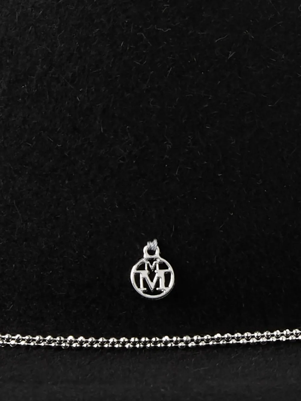 Maison Michel Auguste hoed met ketting afwerking Zwart