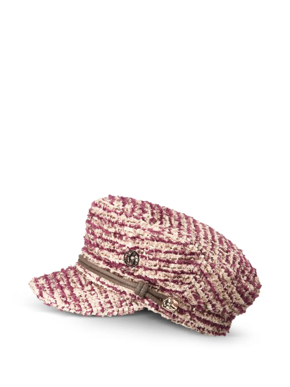 Maison Michel New Abby Tweed-Schiffermütze - Violett