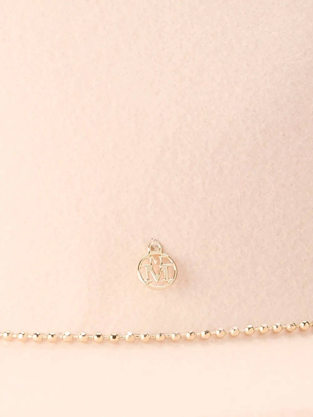 Maison Michel Mimi hoed met ketting afwerking Beige