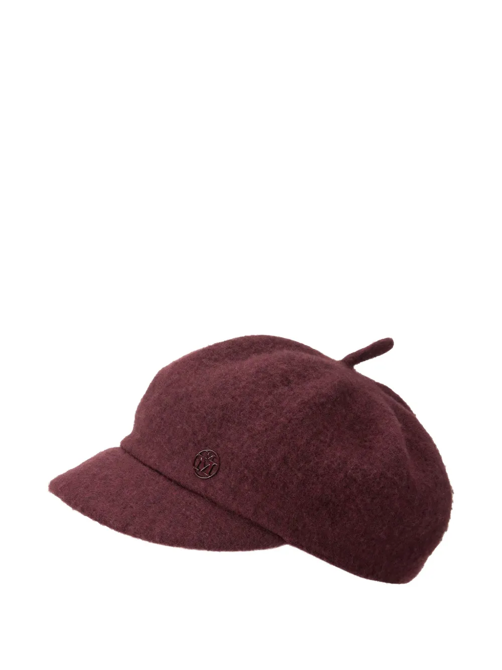 Maison Michel Cappello Juju con placca logo - Rosso
