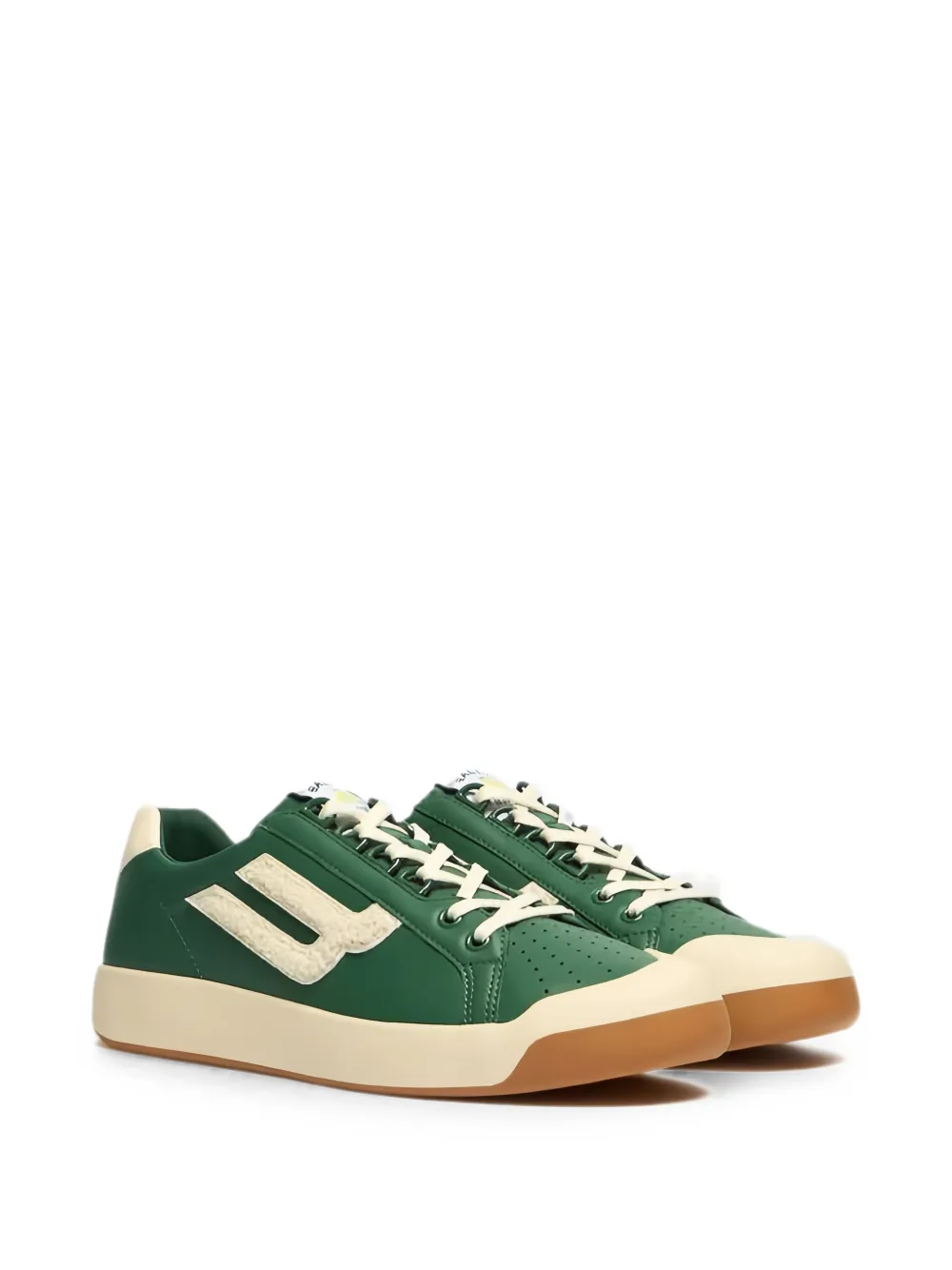 Bally Tennis Collection logo-patch perforated sneakers - Grün