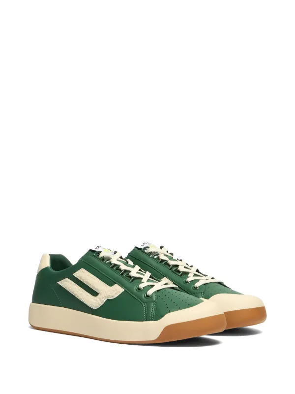 Bally Tennis Collection Logo-patch Perforated Sneakers in Green
