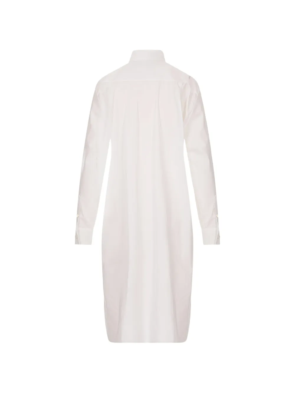 Jil Sander Blousejurk met geplooide kraag Wit