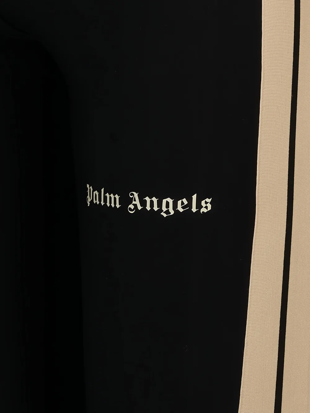 Palm Angels Broek met zijstreep en logoprint Zwart