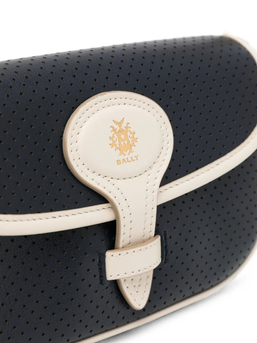 Bally Crossbodytas met geperforeerde details Blauw