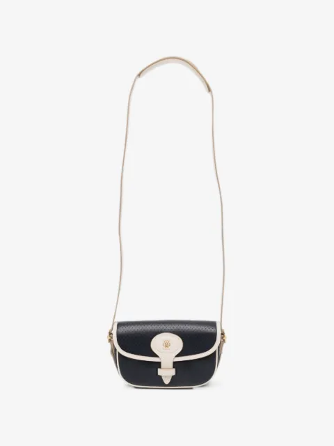 Bally perforated cross body bag