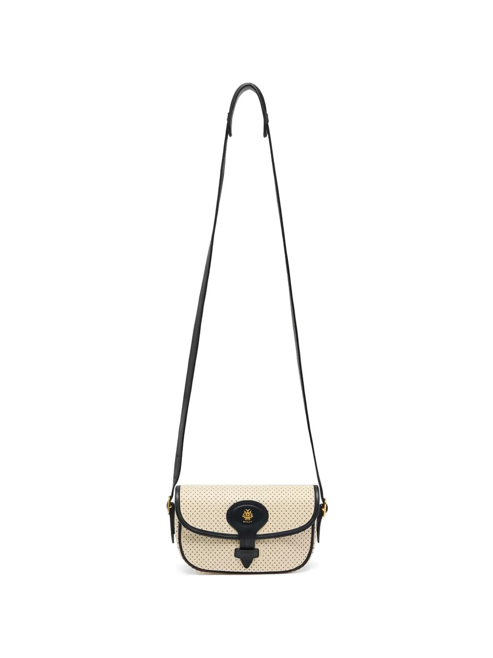 Bally Tennis Collection perforated-detail cross body bag - Toni neutri