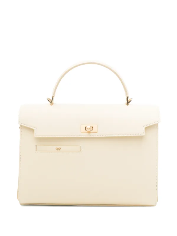 Anya Hindmarch Twist-lock Top-handle Tote Bag in Neutrals