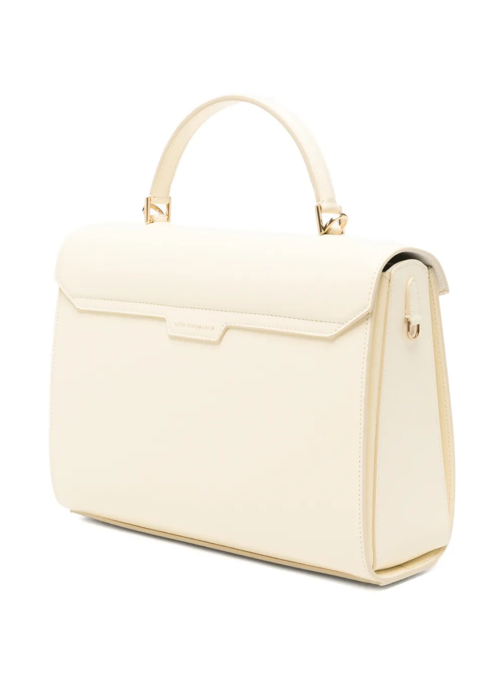 Anya Hindmarch Shopper met draaislot en handvat Beige