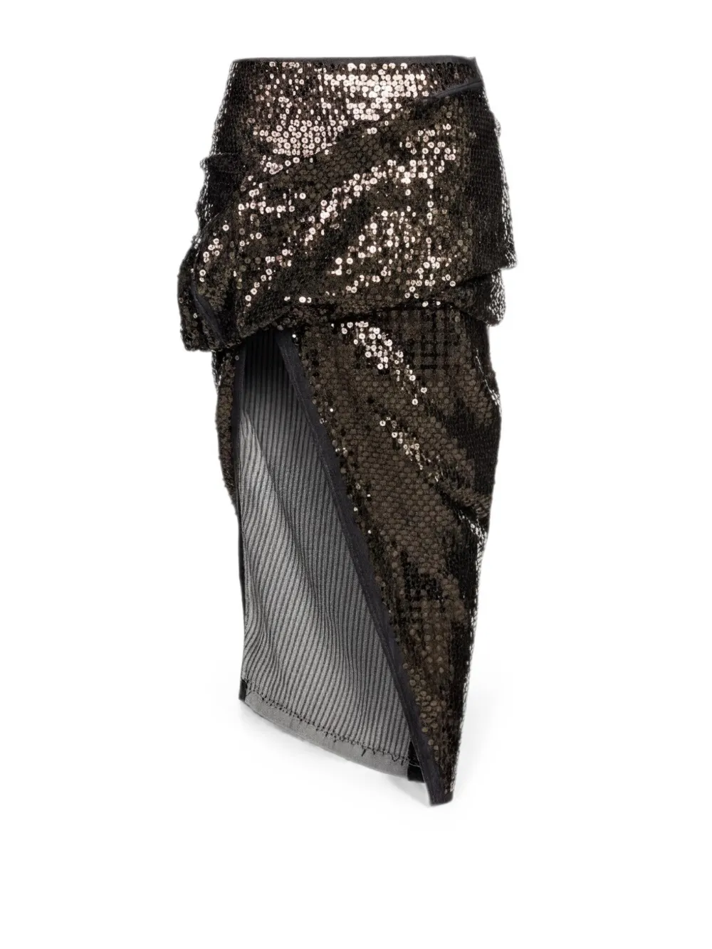 Rick Owens Mini-rok verfraaid met pailletten Zwart