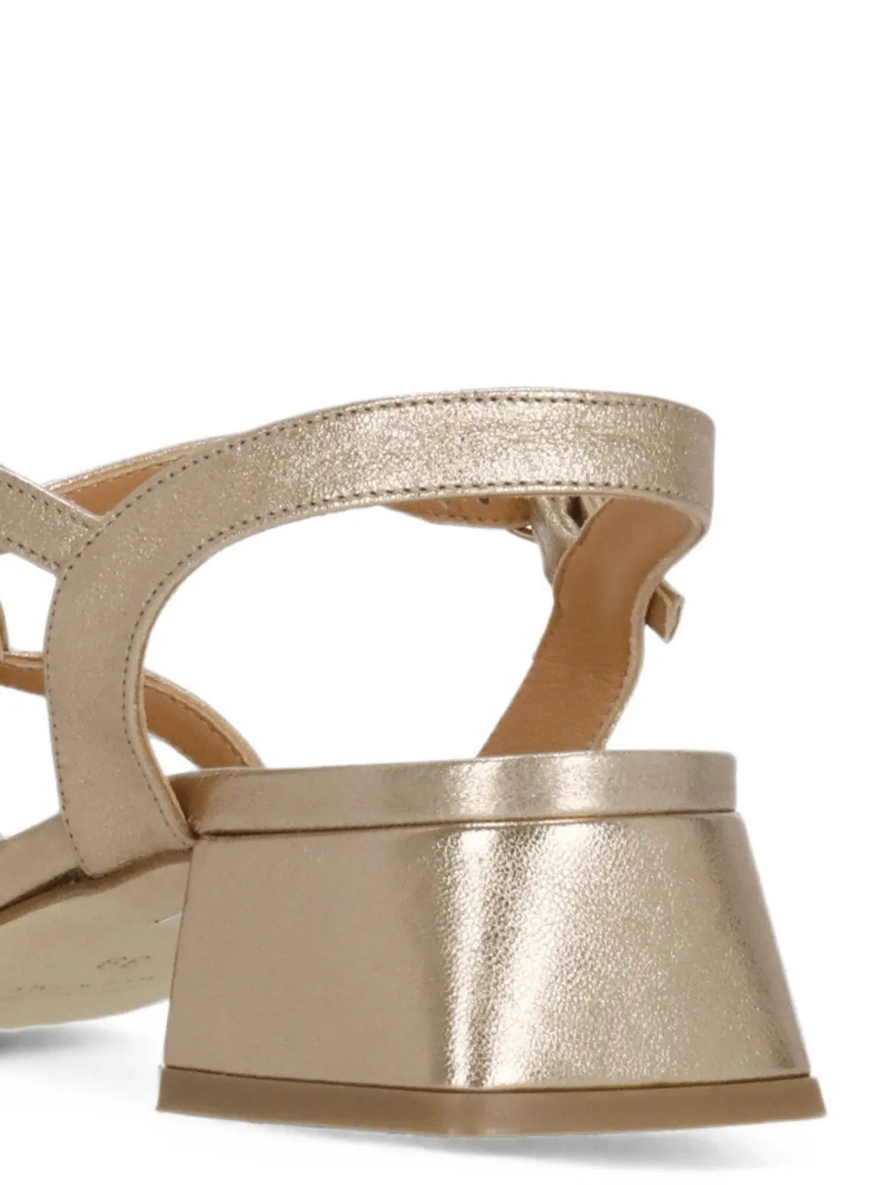 Julie Dee metallic cage sandals Goud