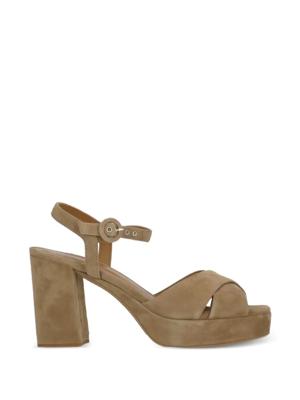 Julie Dee suede heeled sandals - Marrone