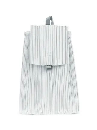 イッセイミヤケ/PLEATS PLEASE/リュック/グレー/オフホワイト Pleats Please Issey Miyake Pleated Backpack | Grey | FARFETCH ZA