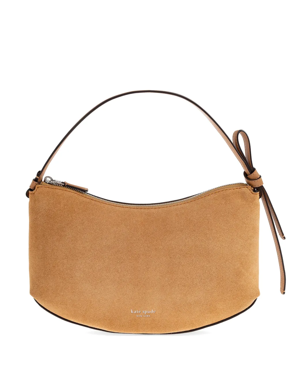 Kate Spade Loop suede knotted-strap shoulder bag - Arancione