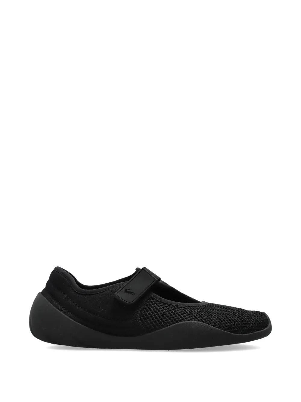 Lacoste Low Mystere mesh touch-strap sneakers - Schwarz