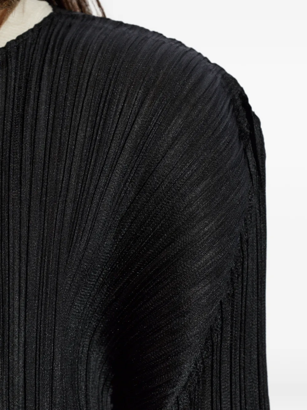Pleats Please Issey Miyake Geplooid vest Zwart