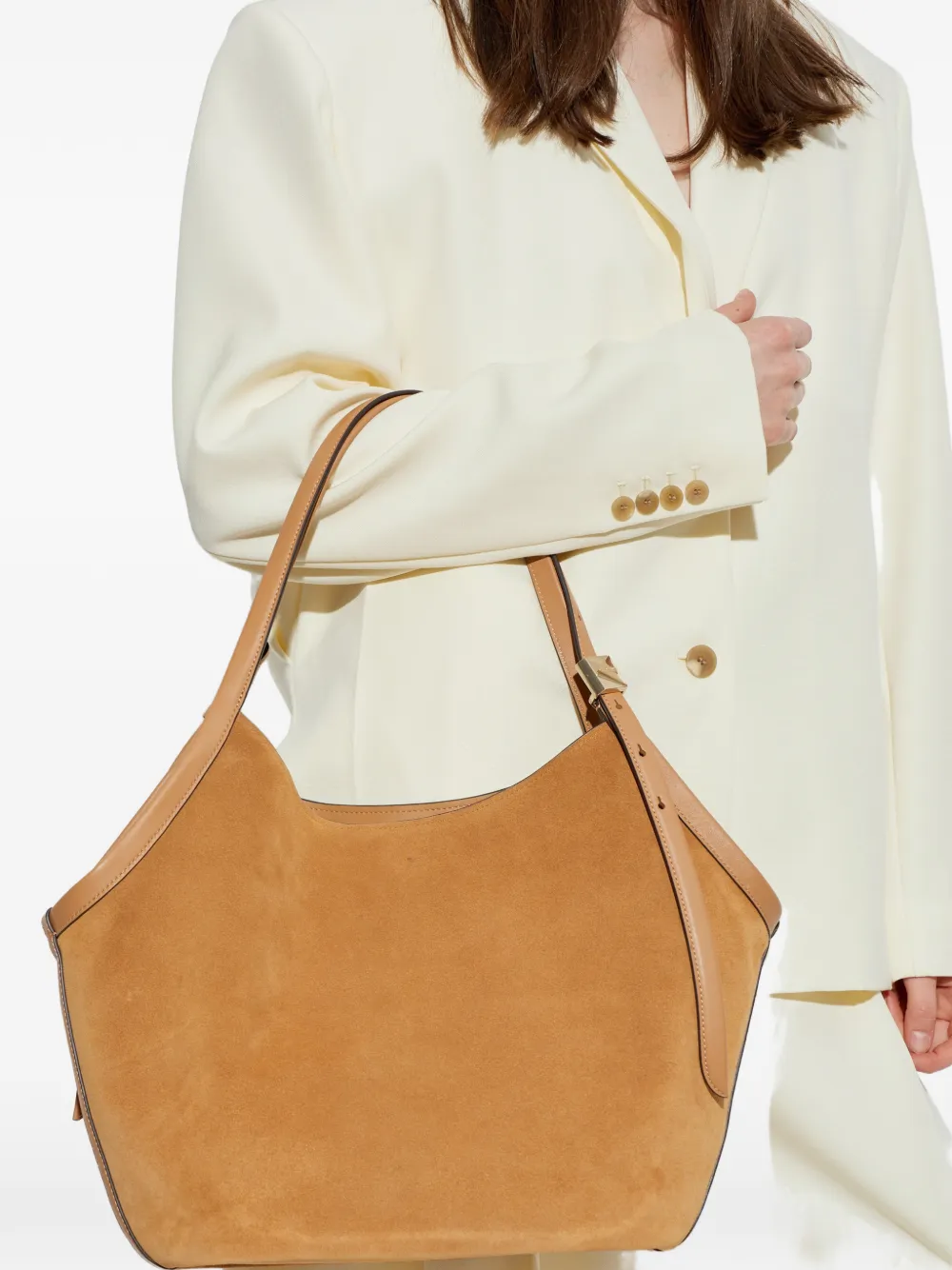 Kate Spade Deco suède shopper Oranje