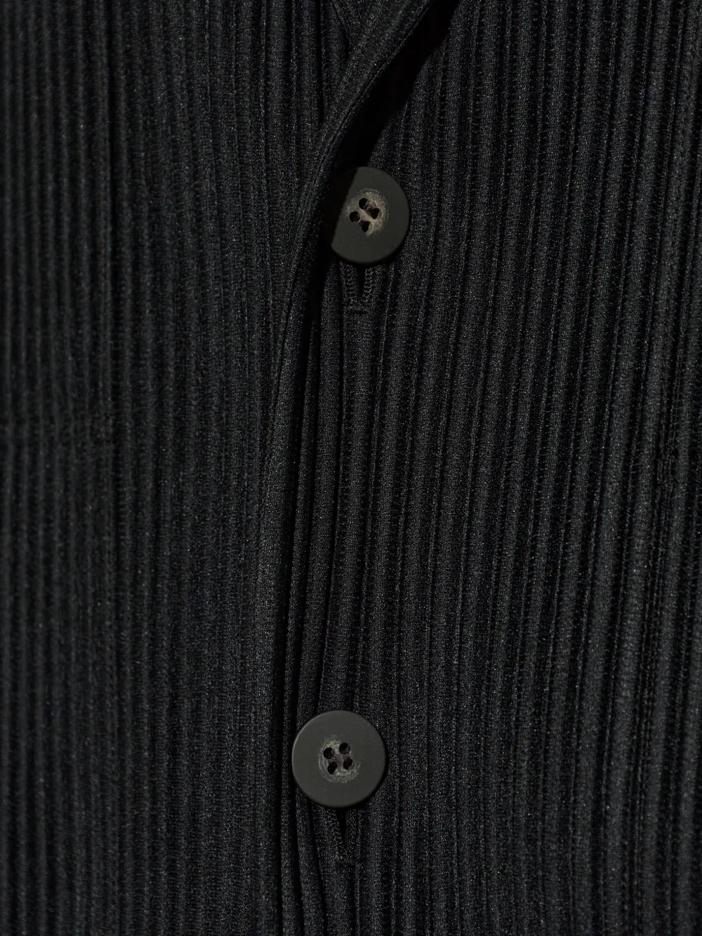 Homme Plissé Issey Miyake Jack met gekerfde revers en plissé-effect Zwart