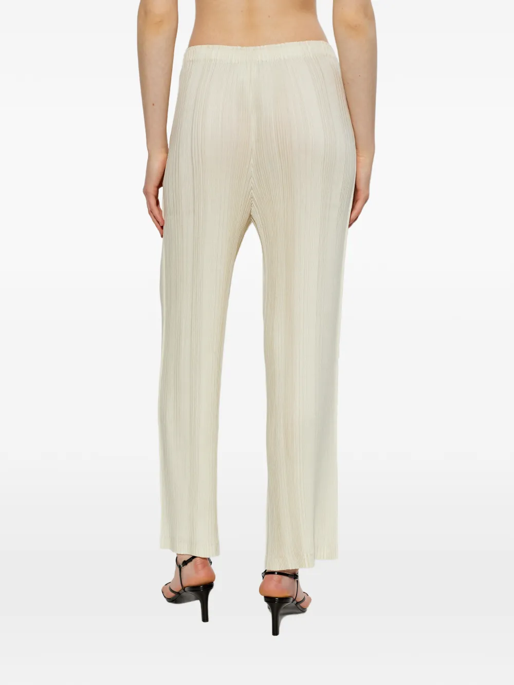 Issey Miyake Broek met plissé effect Beige