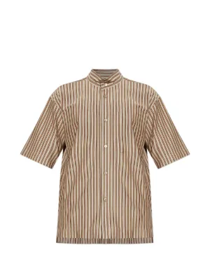 Visvim Crosby floral-jacquard Shirt | Neutrals | FARFETCH