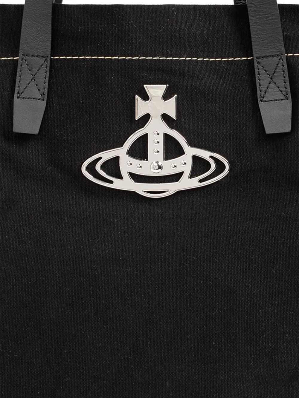 Vivienne Westwood Medium Henry Orb contrast-stitch Tote Bag