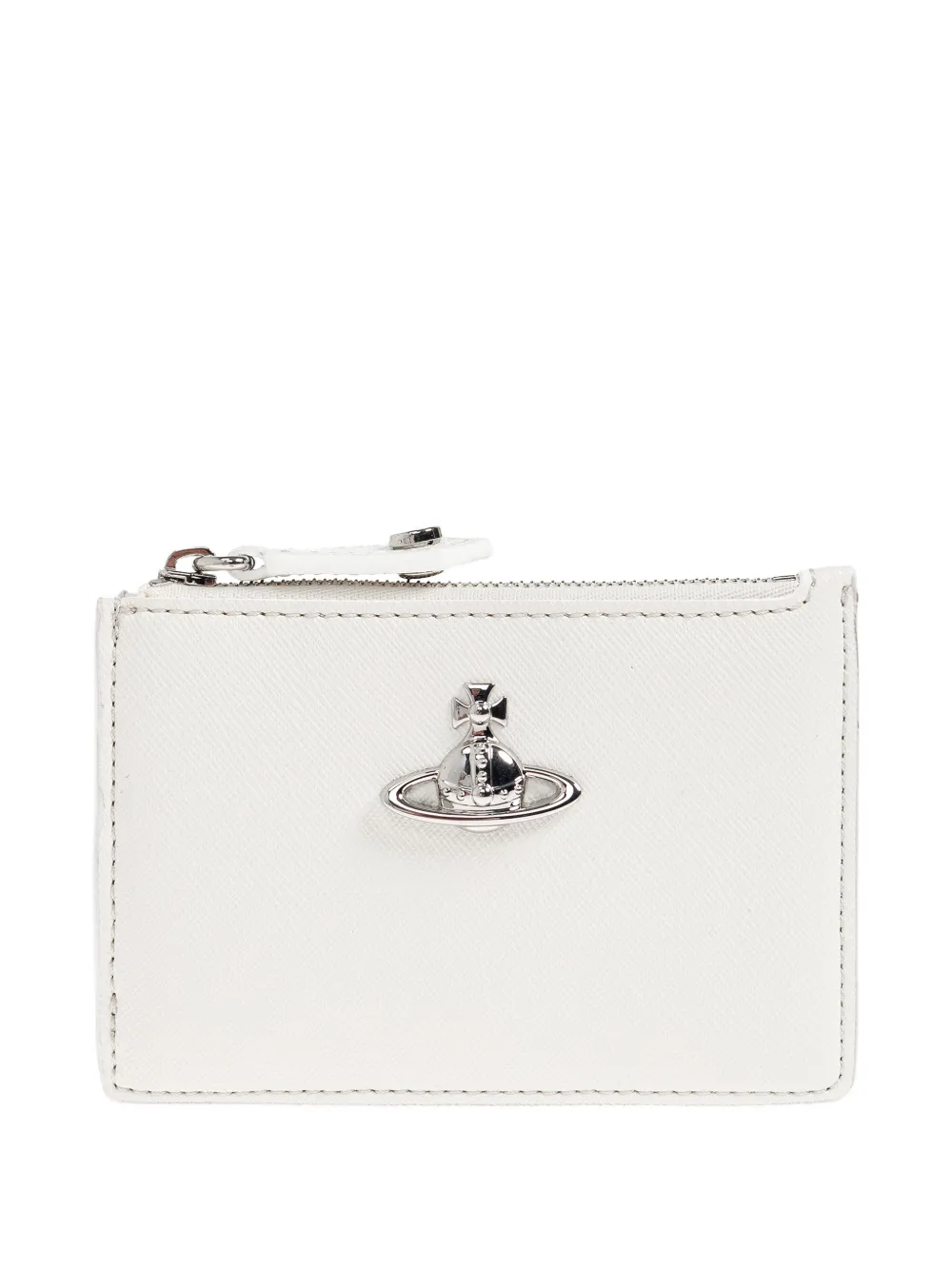 Vivienne Westwood saffiano-effect card holder - Bianco