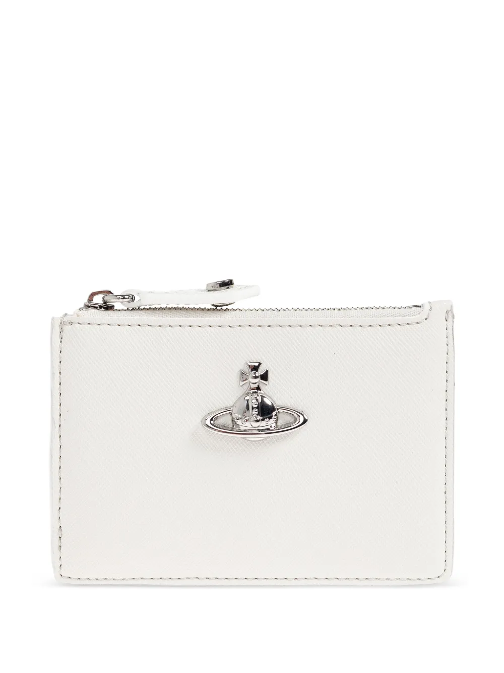 Vivienne Westwood saffiano-effect card holder - Bianco