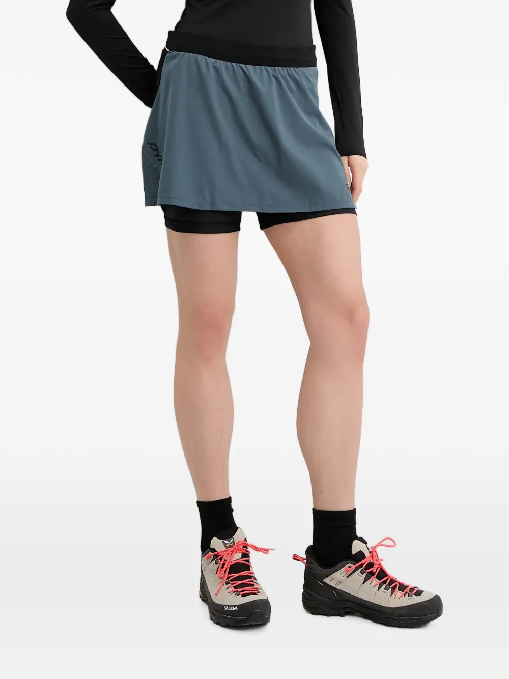 DYNAFIT Rock mit Logo-Print - Blau