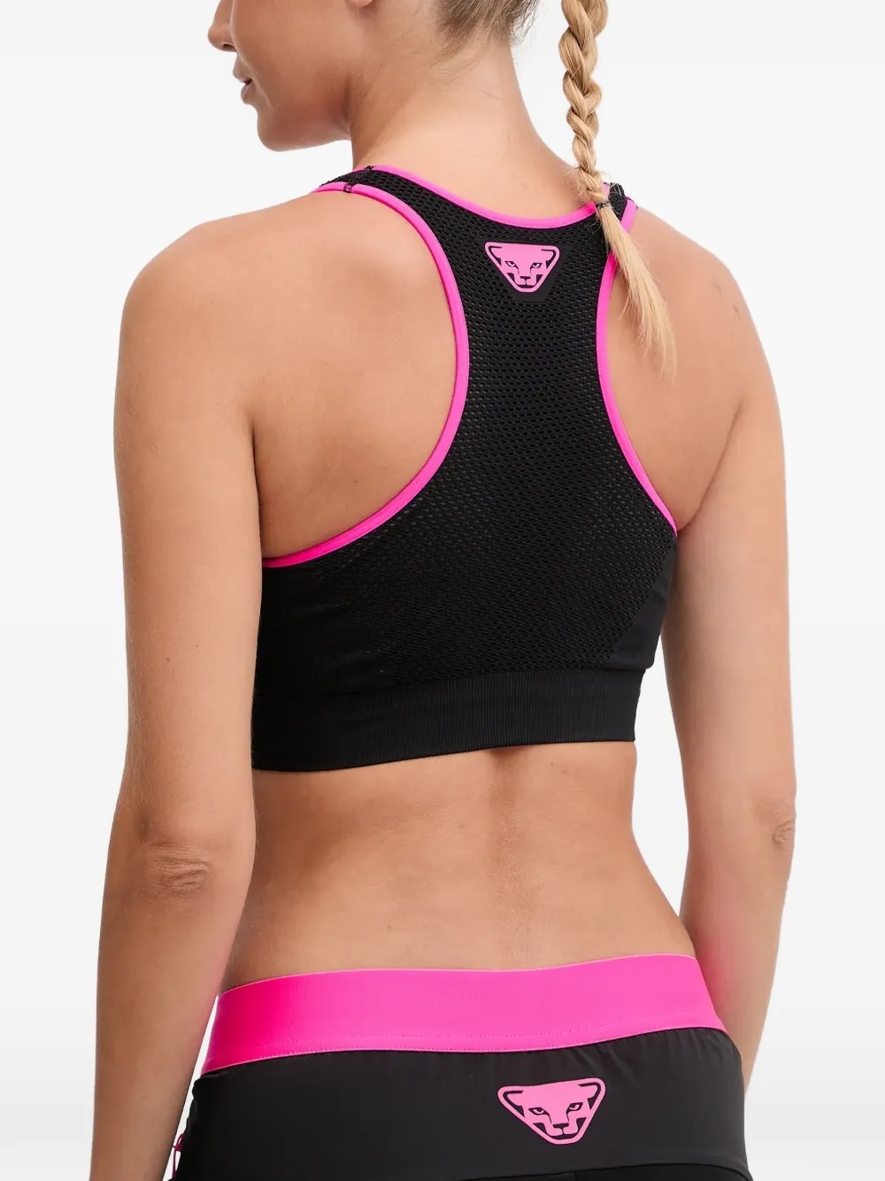 DYNAFIT Sport-bh met mesh vlakken Zwart