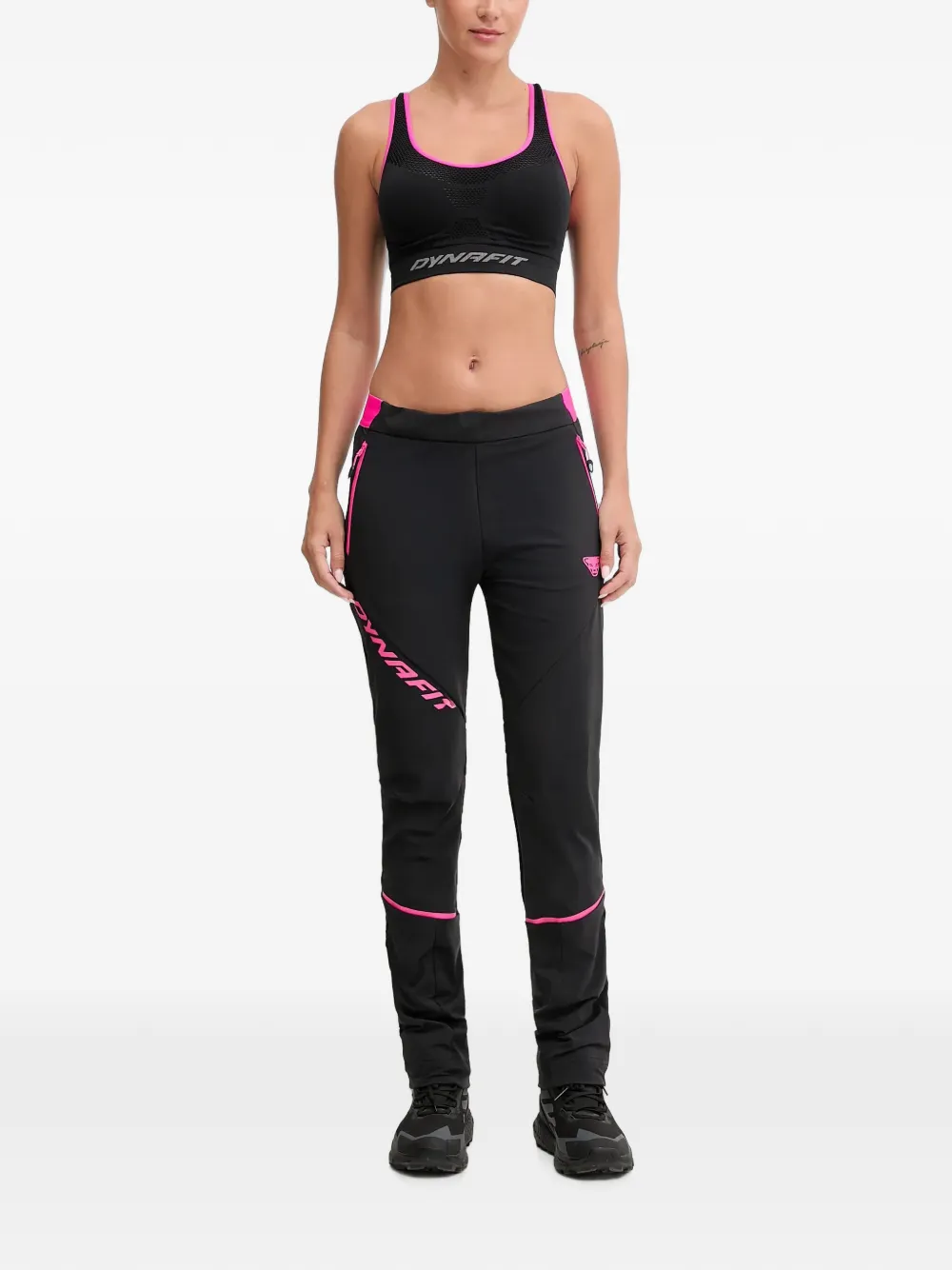 Dynafit Mesh-panelled Sports Bra In 黑色