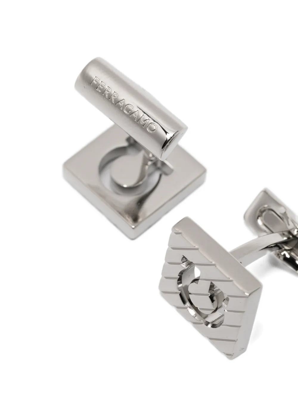  Ferragamo Gemelli Gancini Incisi - Argento 