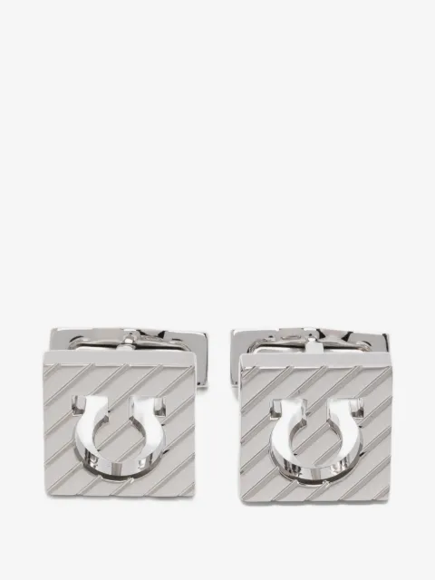 Ferragamo Gancini engraved cufflinks
