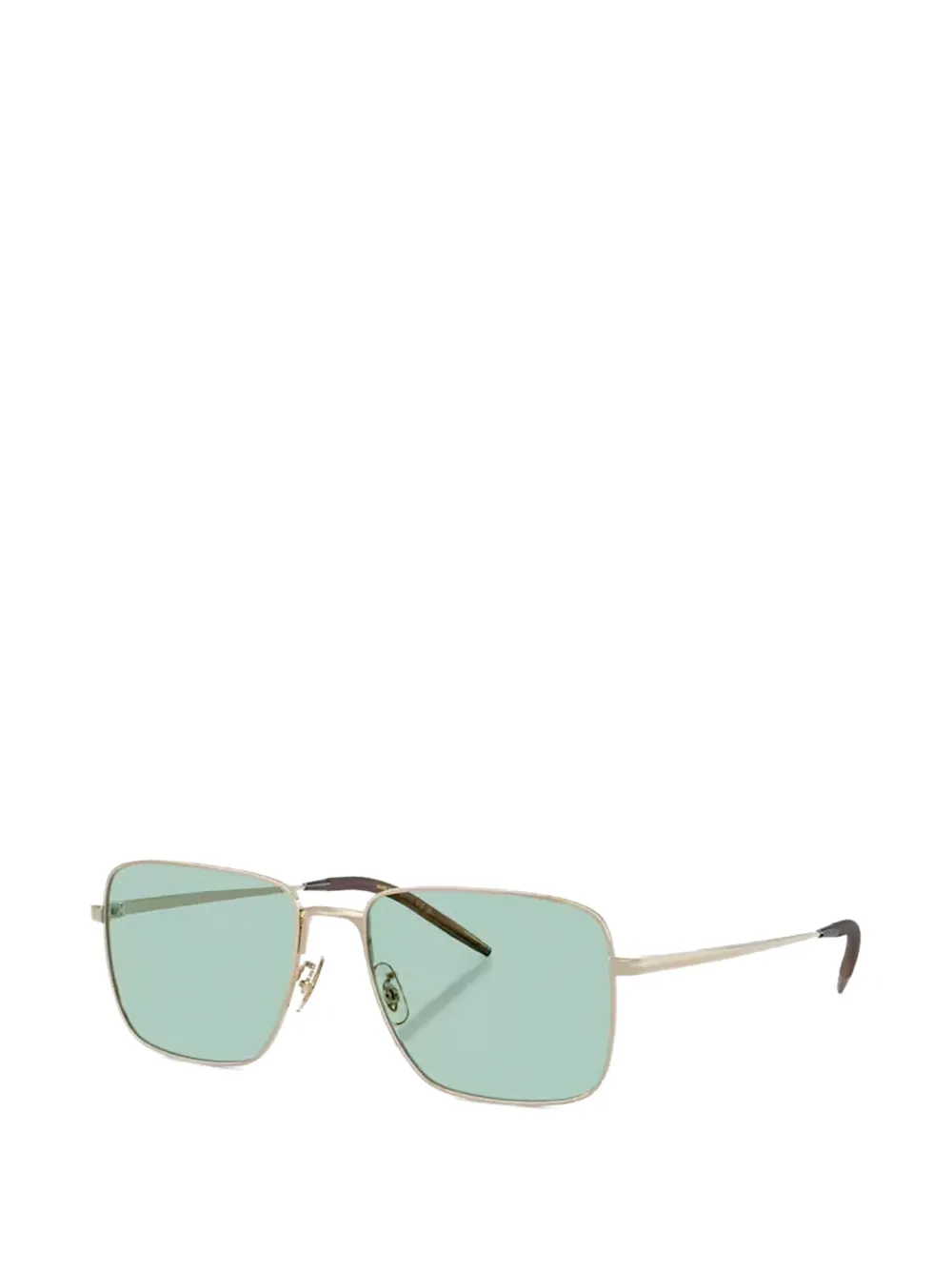 Oliver Peoples Welston zonnebril met vierkant montuur Goud