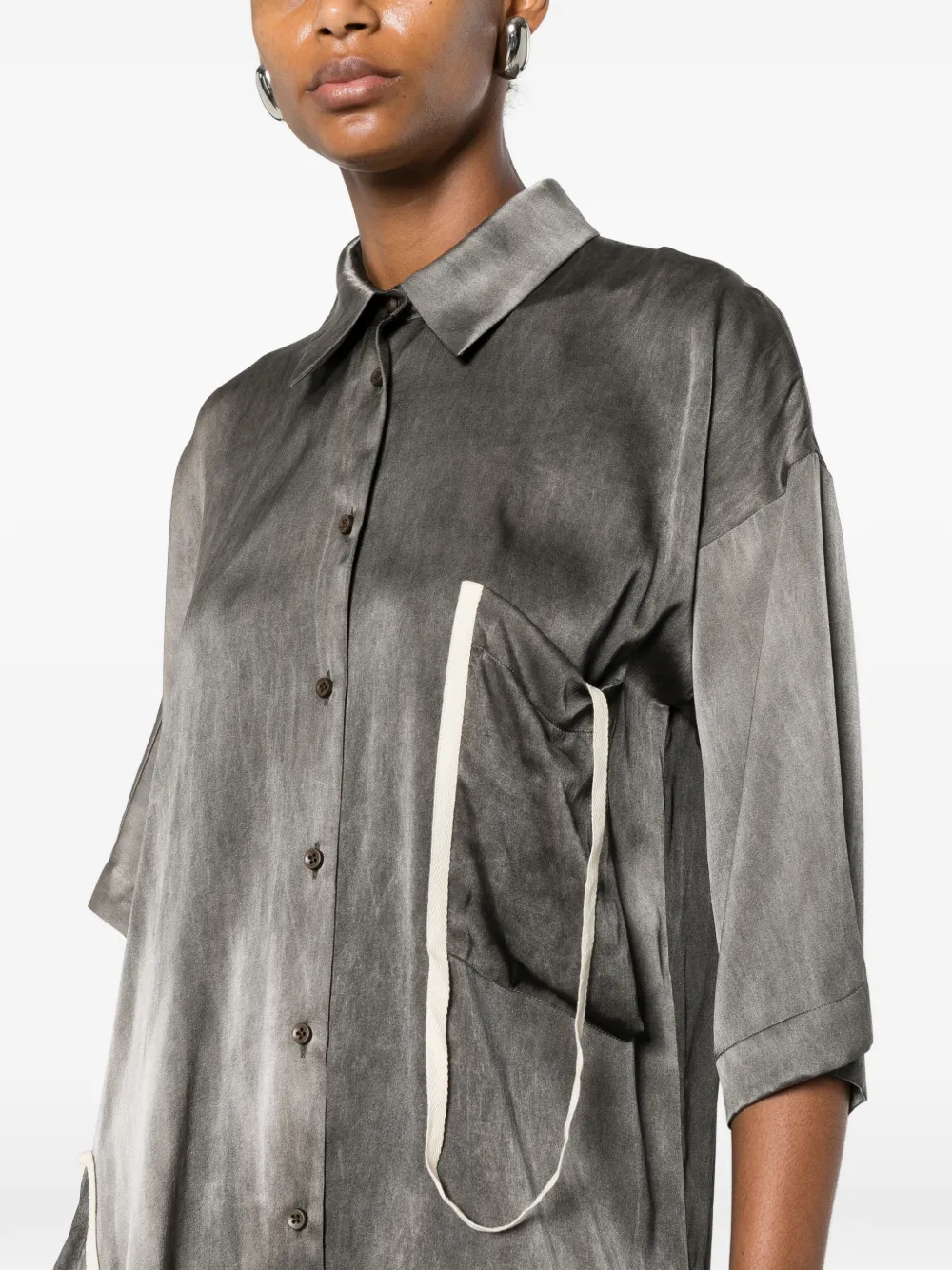 Uma Wang Asymmetrisch blouse Grijs