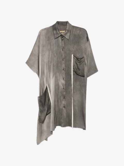 Uma Wang asymmetric-hem short-sleeve shirt