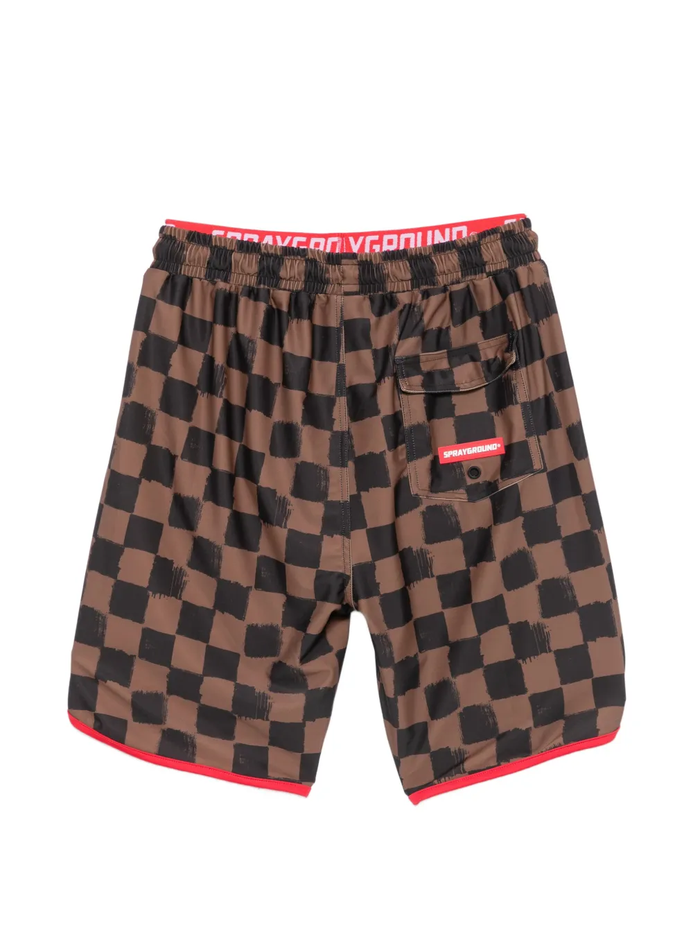 Sprayground Geruite zwembroek Bruin